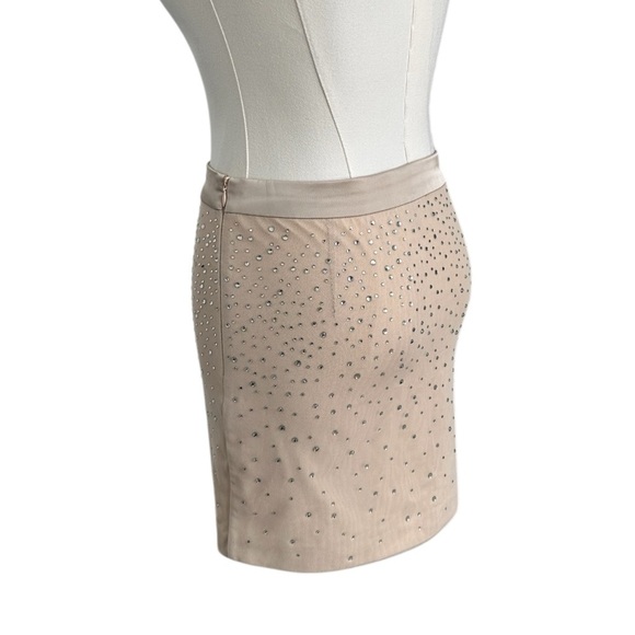 GENERATION LOVE Nina Crystal Mini Skirt in Bare Nude Women Size XS $225 MSRP NEW - Picture 14 of 15
